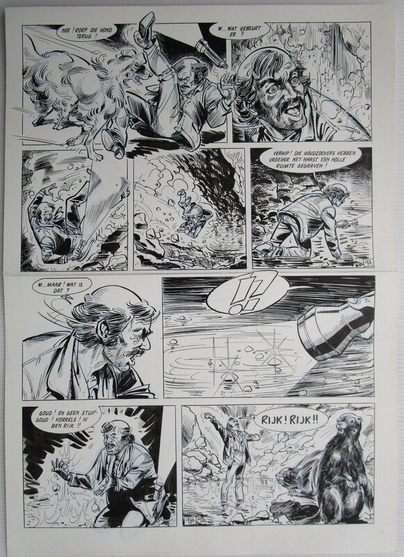 Jeff Broeckx, Patrick Van Lierde, Willy Vandersteen, Bessy Natuurkommando - De Mijn - Planche originale