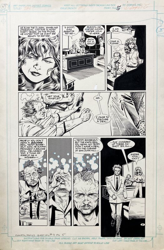 The Question #7 p5 par Denys Cowan, Rick Magyar, Dennis O'Neill - Planche originale