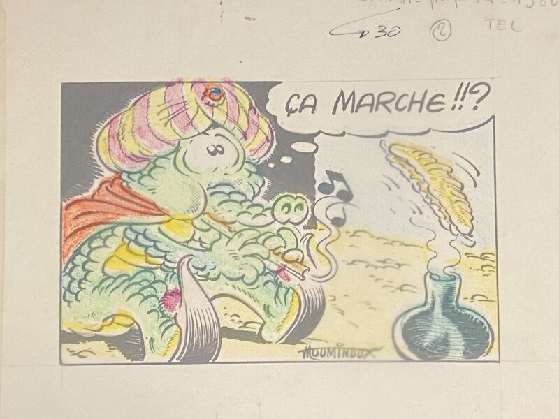 Dimitri, Guy Mouminoux, Guy Mouminoux, ou Dimitri, planche originale, Prémolaire. - Planche originale