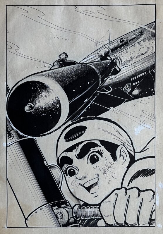 Tatsuo Yoshida, Human Torpedoes Kaiten - Planche originale