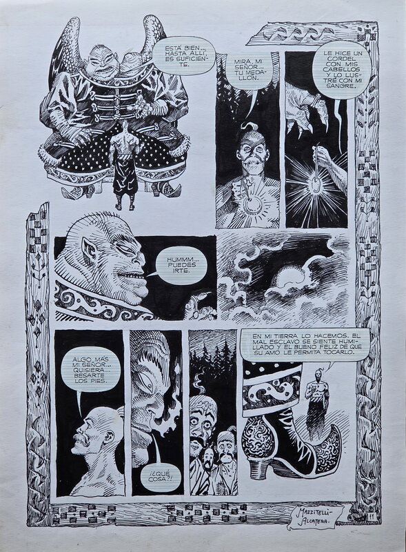 Enrique Alcatena, Planche ORIGINALE POUR SKORPIO - Planche originale