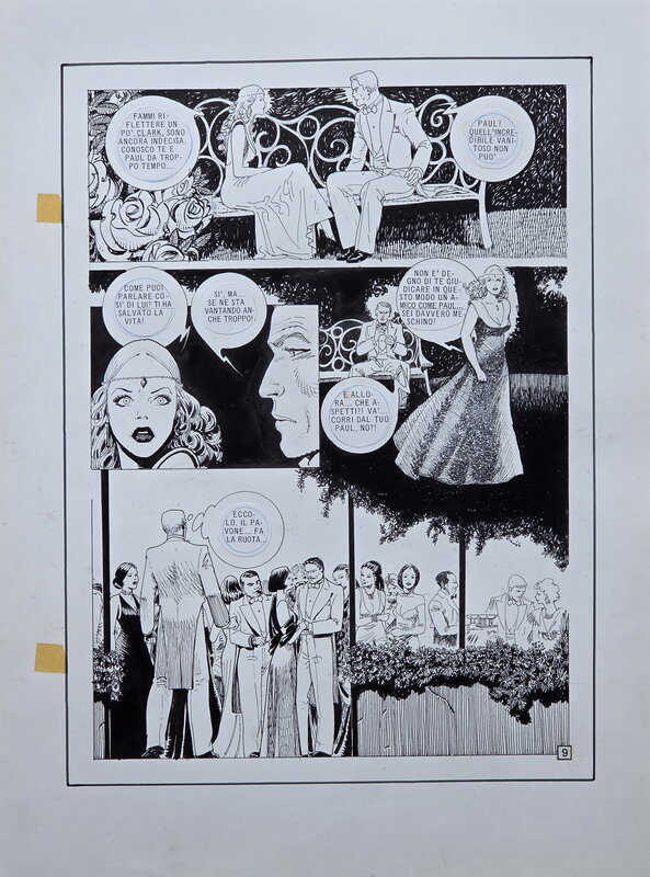 Ugolino Cossu, Plancha ORIGINALE POUR LANCIOSTORY - Comic Strip