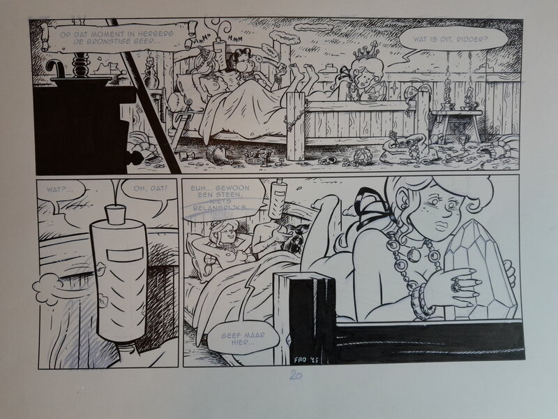 Frodo De Decker, De Ridder 2 De Drakensteen pagina 20 - Planche originale