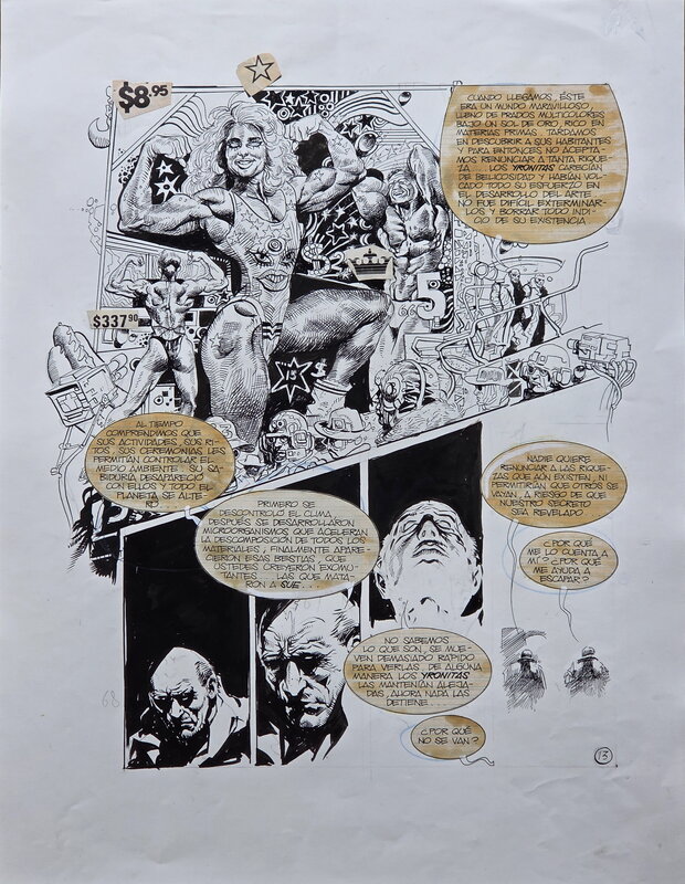 Lucho Olivera, Planche ORIGINALE POUR SKORPIO - Comic Strip