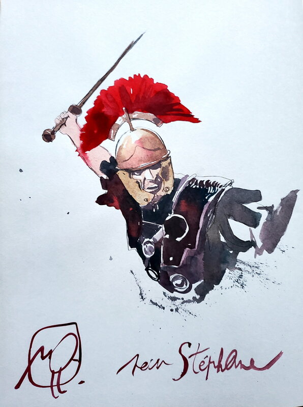 Vincent Pompetti, LA GUERRE DES GAULES    T1 CAIUS JULIUS CESAR - Dédicace