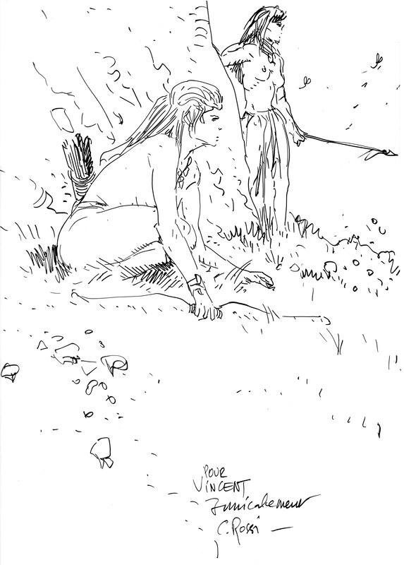 Christian Rossi, Le coeur des amazones - Dédicace