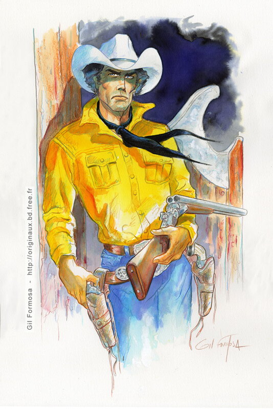 En vente - TEX WILLER par Gil Formosa, Gianluigi Bonelli, Aurelio Galleppini - Illustration originale