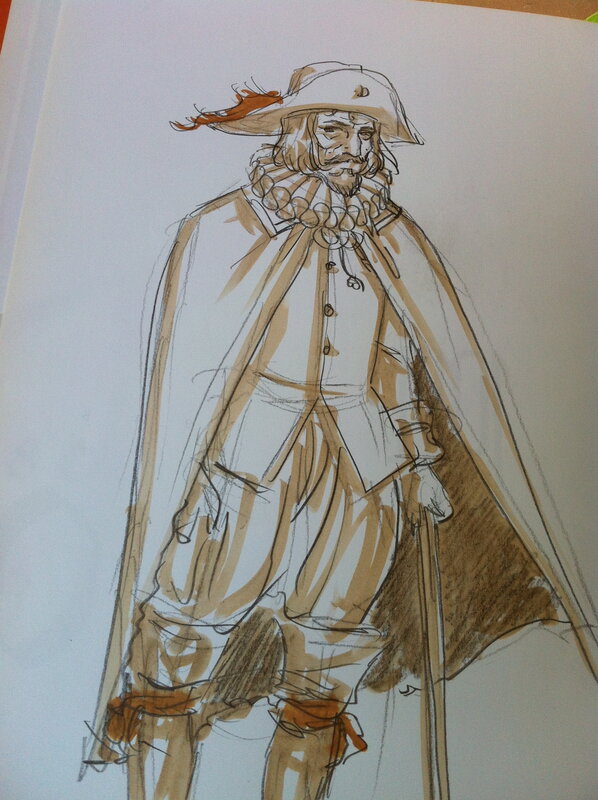 Marco Venanzi, André Juillard, Patrick Cothias, Masquerouge - Venanzi - Sketch