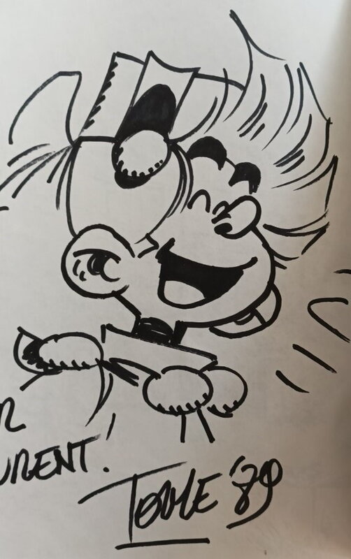 Spirou par TOME en 1989 - Sketch