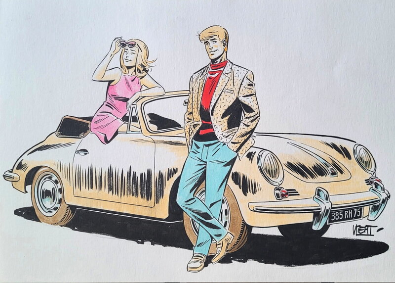 Ric Hochet par Simon Van Liemt - Illustration originale