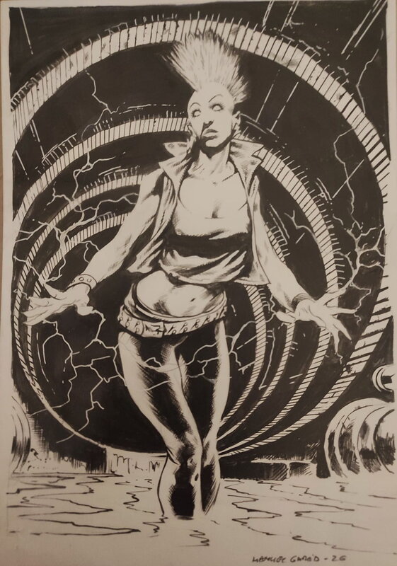 Manuel Garcia, Ororo in morlok's tunnels - Original Illustration