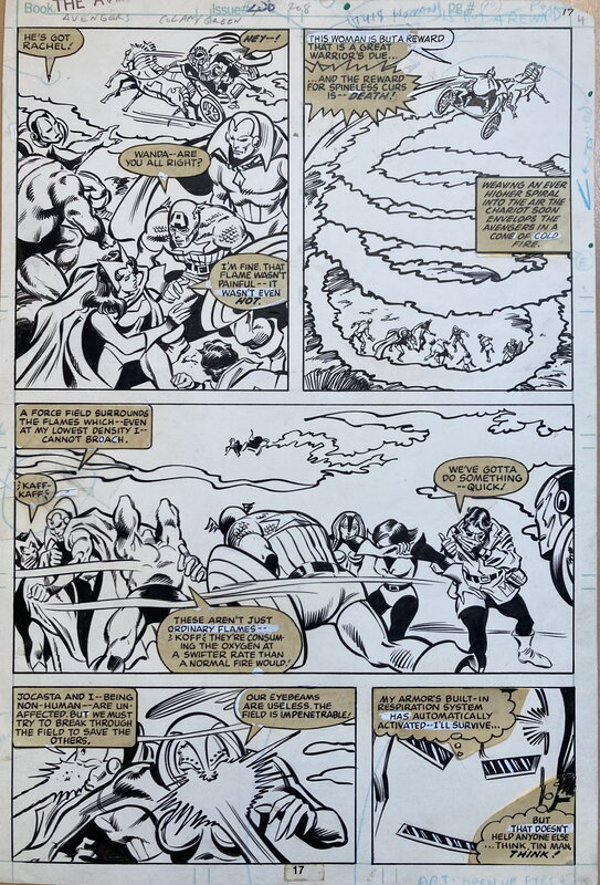 Gene Colan, Dan Green, Avenger dans le brouillard - Planche originale