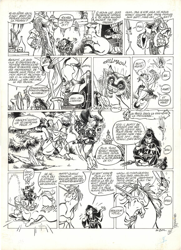 En vente - Crisse, Bom, Nahomi #1 [Les noisettes magiques] - Planche originale