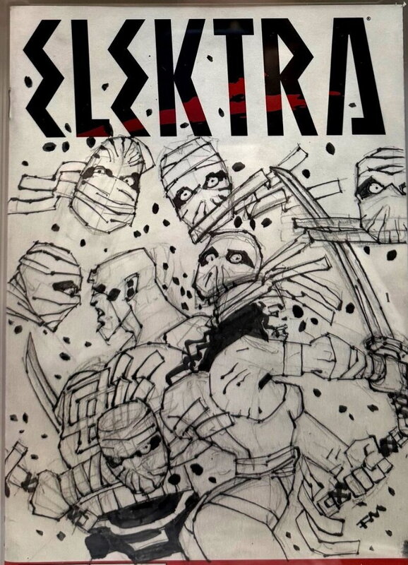 Frank Miller, Elektra 1 cgc 9.4 with original signed sketch - Dédicace