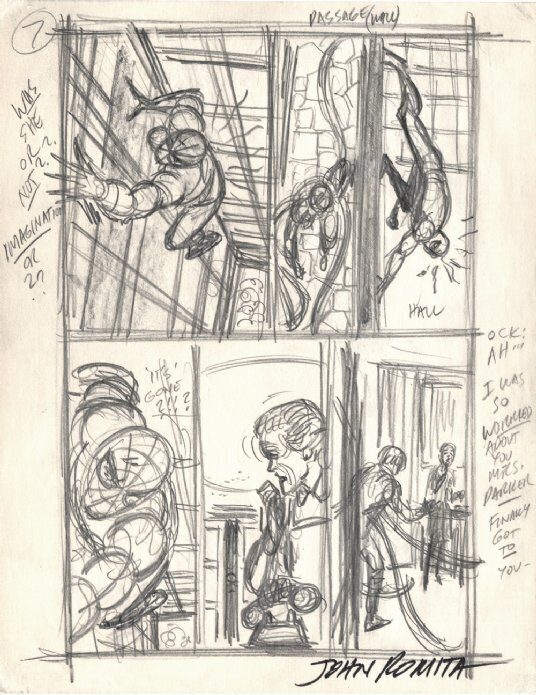 John Romita, Amazing Spider-Man 115 page 7 preliminary - Œuvre originale
