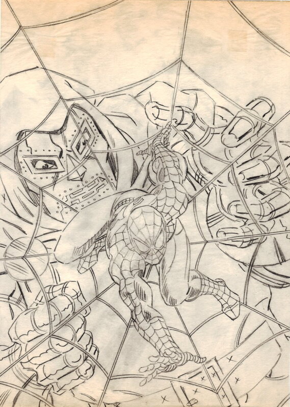 John Romita, Marvel Graphic Novel Strip Series #1 Detailed Cover preliminary - Original art