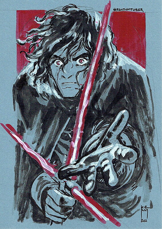 Kenny Ruiz, Randomtober - Kylo Ren (Star Wars) - Original Illustration