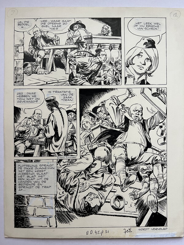 Gerrit Stapel, Jonne - originele pagina - Planche originale