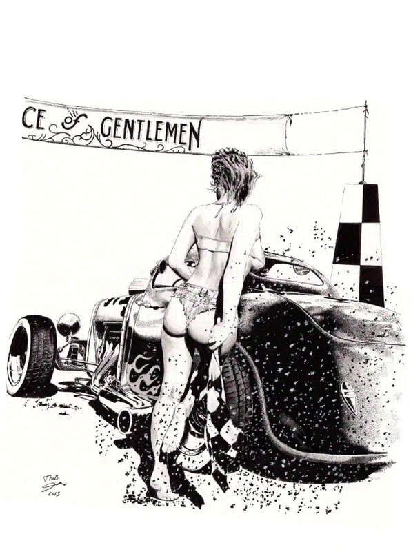Thib, Start Line – Race of Gentlemen - Illustration originale