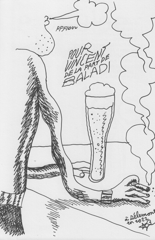 Le Poulpe by Alex Baladi - Sketch