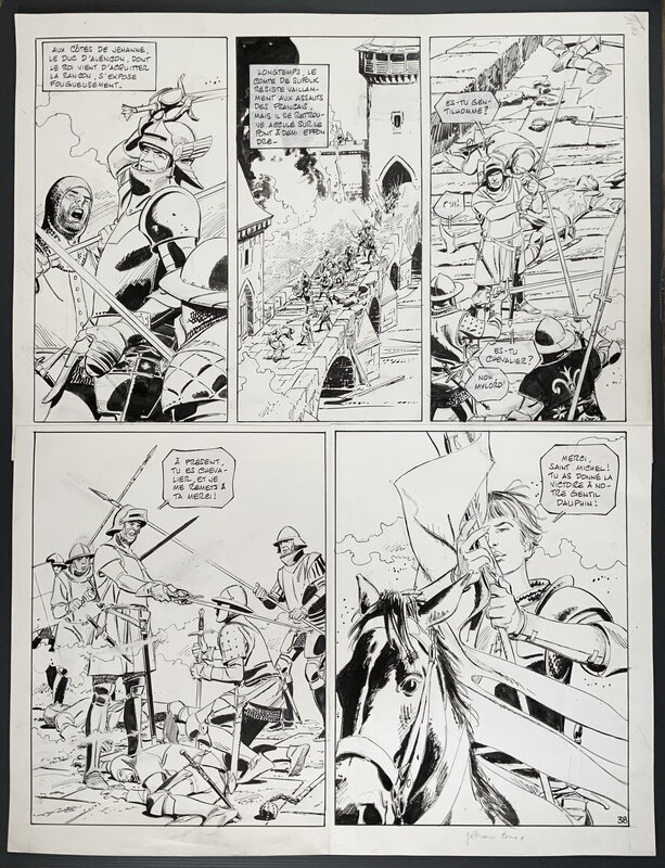 Paul Gillon, 1993 - Jehanne La Pucelle - Comic Strip