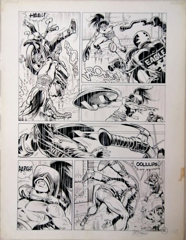 Kronos page 12 par Jean-Yves Mitton - Planche originale