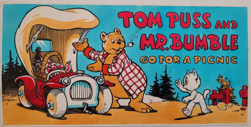 Tom Puss promotie tekening Marten Toonder Studio's - Original Illustration