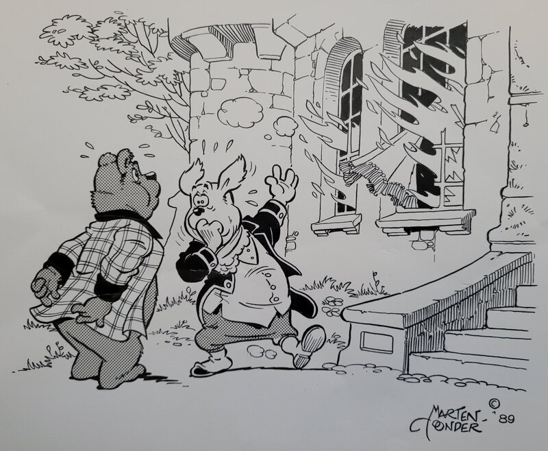 Marten Toonder, Ob Bommel Concordia reclame - Original Illustration