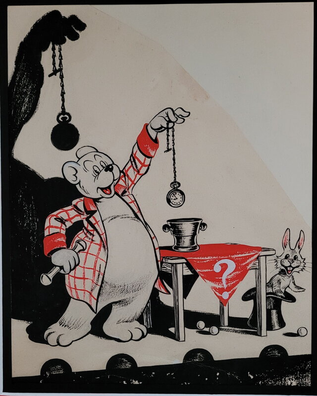 Marten Toonder, Ob Bommel -Tom Poes Weekblad 1948 - Original Illustration