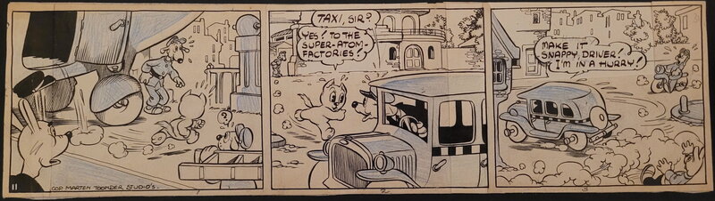 Marten Toonder, Tom Poes Atoomtrillingen 1946 - Comic Strip