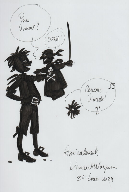 Le pont des pirates par Vincent Wagner - Dédicace