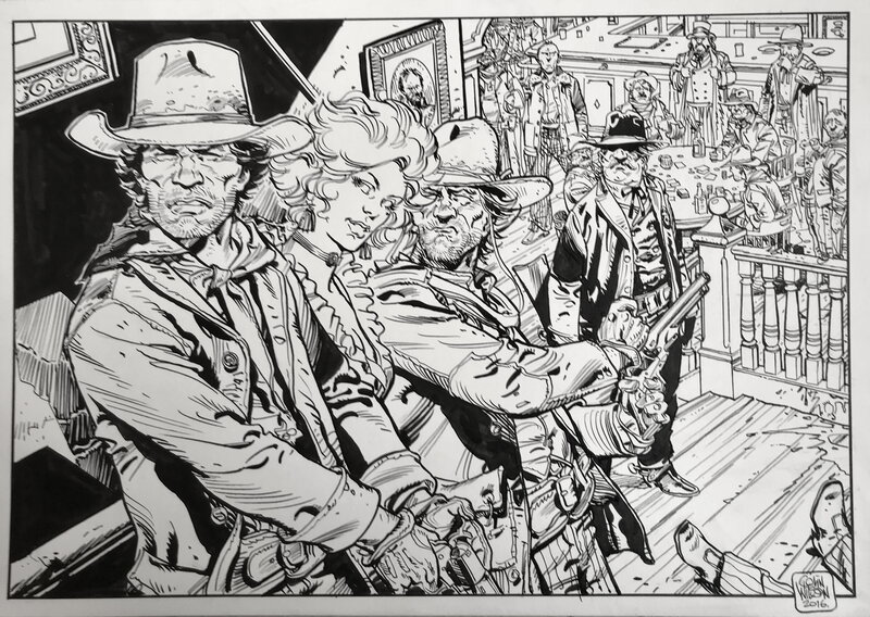 En vente - Blueberry par Colin Wilson - Illustration originale