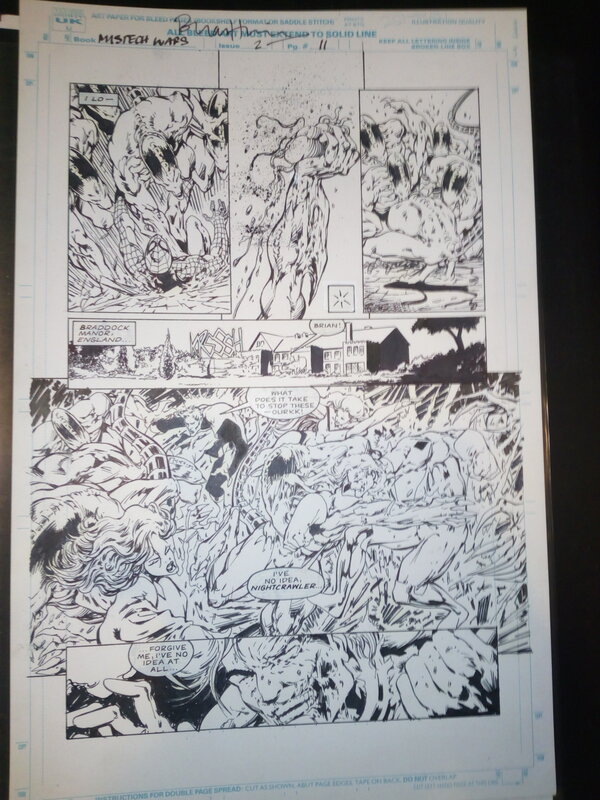 En vente - Avengers FF x-men / bryan hitch - Planche originale