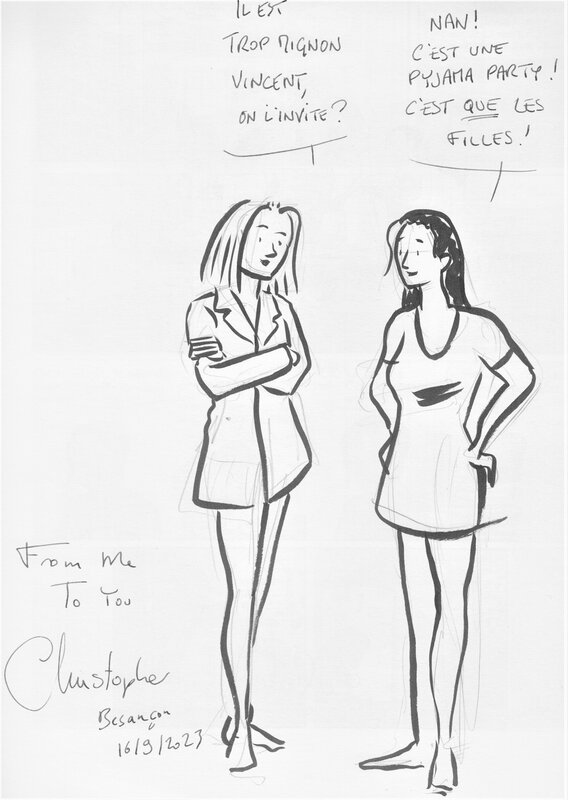 Les filles par Christopher - Dédicace