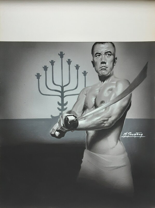 Michel Gourdon, Jean-Pierre Conty, « Nuits chaudes pour M. Suzuki » - Fleuve Noir, Espionnage - Couverture - Illustration originale