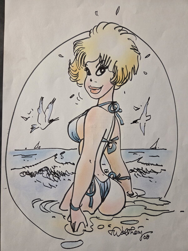 For sale - François Walthéry, Illustration originale  de Walthery - Original Illustration