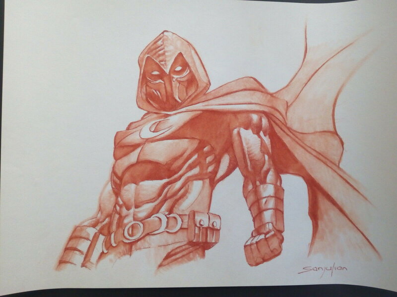 En vente - Manuel Sanjulián, Moon knight / sanjulian - Illustration originale