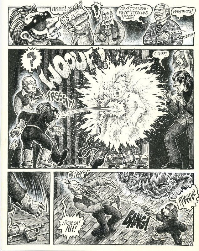 Alain Voss, Max le Motard planche 1 - Planche originale