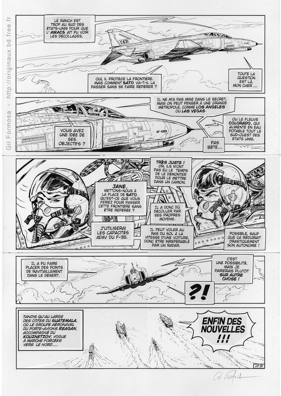 BUCK DANNY T 58 P31 par Gil Formosa - Planche originale