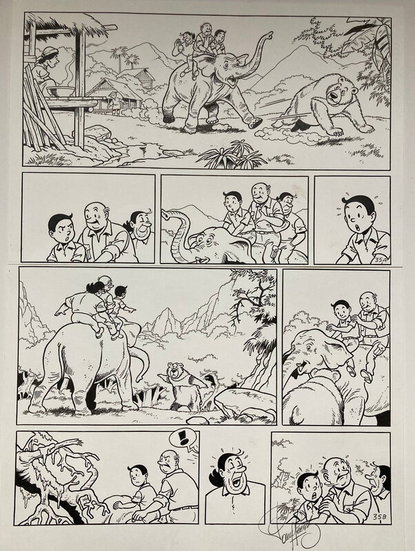 De Preutse Prinses par Paul Geerts, Eric De Rop, Willy Vandersteen - Planche originale