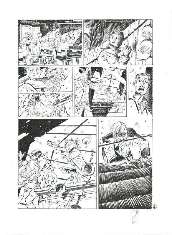 En vente - Pierre Alary - Silas Corey tome 3 p. 31 - Planche originale