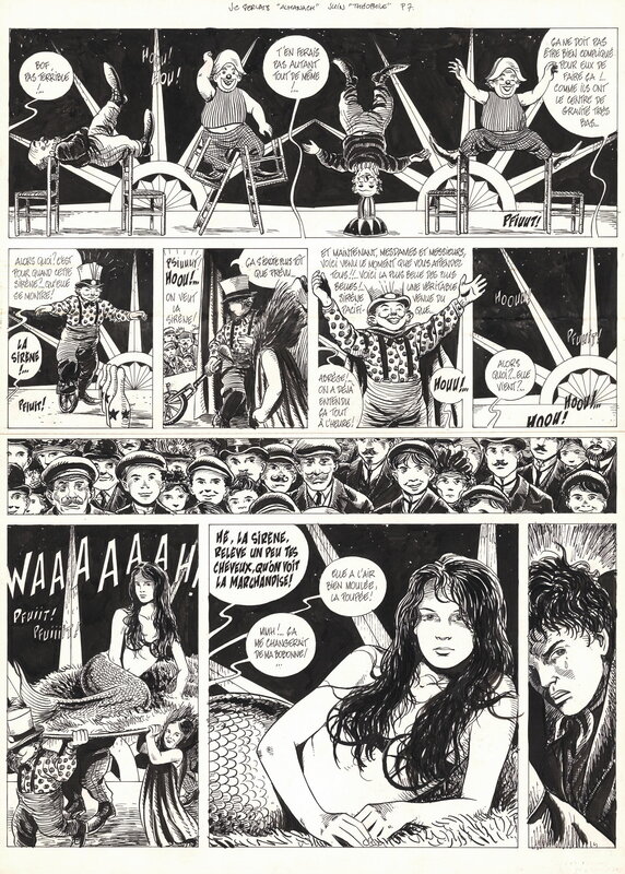 En vente - Jean-Claude Servais, L'almanach - Chapitre Théophile - Planche originale