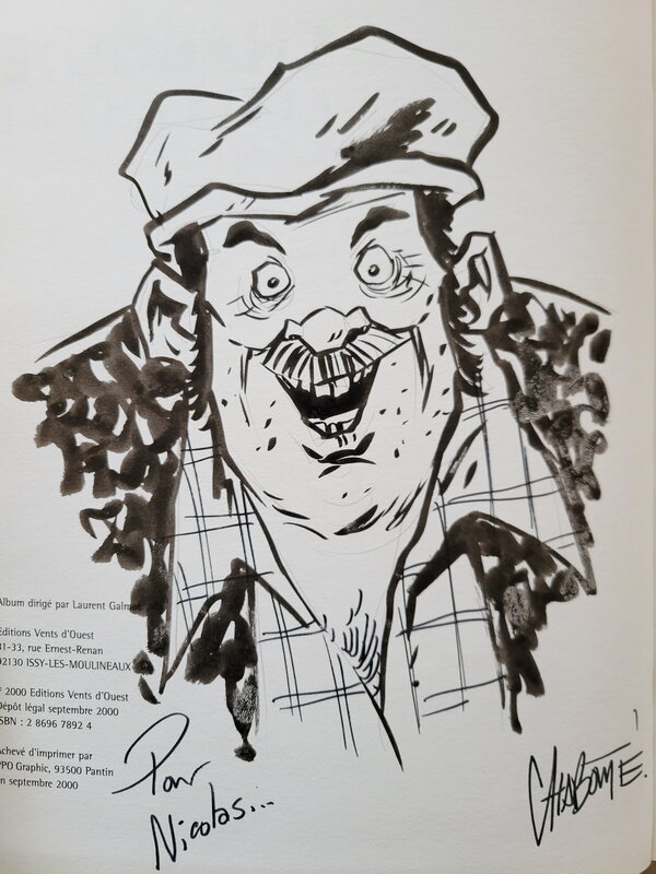 Pleine lune par Christophe Chabouté - Dédicace