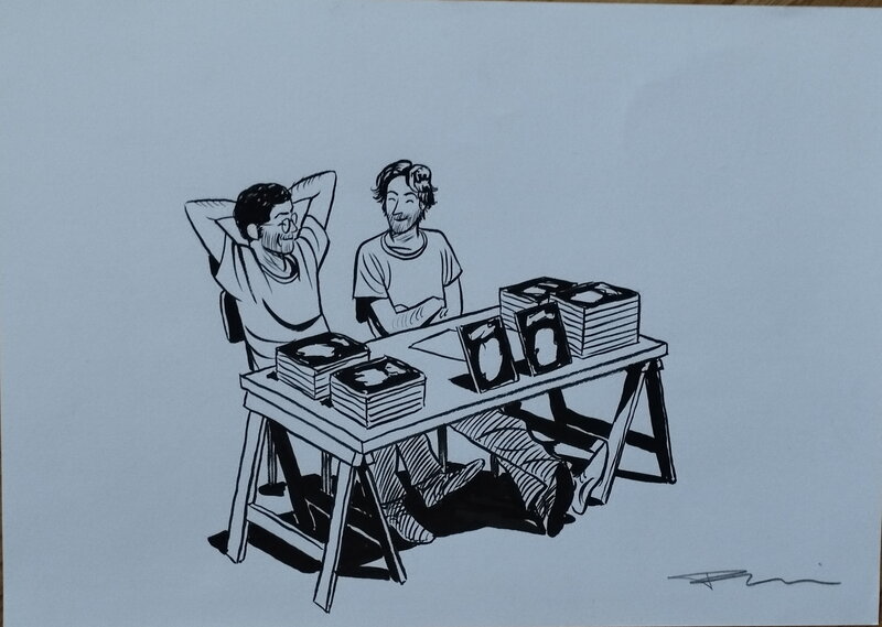 En vente - Frederik Peeters - Illustration - Illustration originale