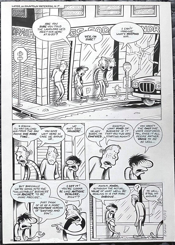 En vente - Peter Bagge - HATE page - Planche originale