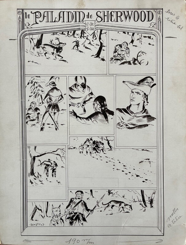René Bastard, 1947 - La paladin de Sherwood - Comic Strip