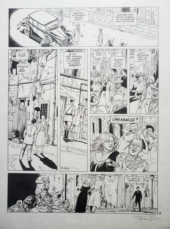 Ersel, LES GARDIENS DE LA LANCE - Planche originale