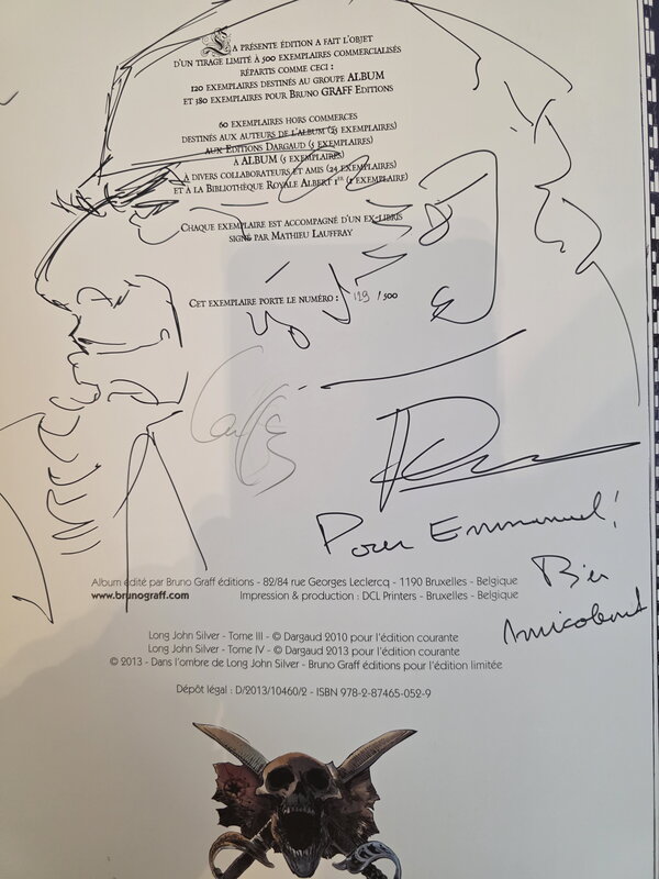 Long John Silver par Mathieu Lauffray - Dédicace