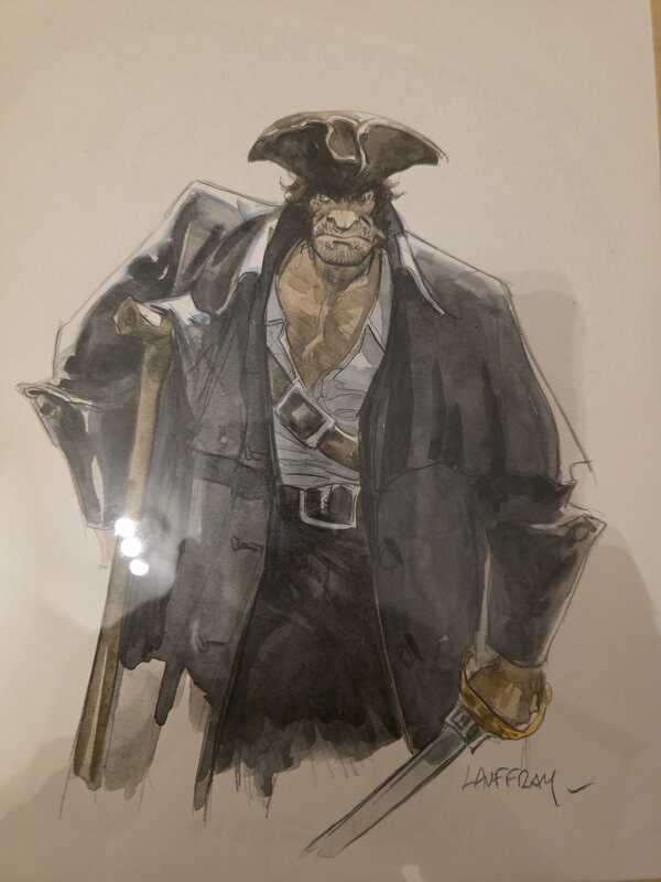 Long John Silver par Mathieu Lauffray - Illustration originale