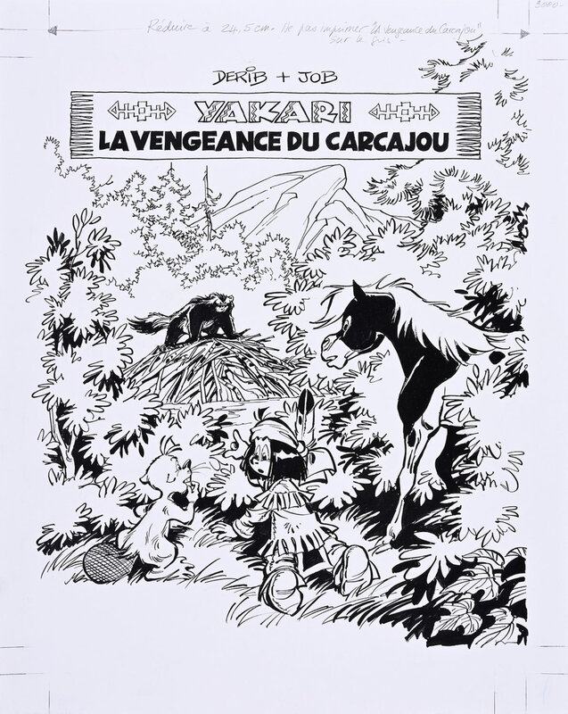 En vente - Derib, Job, 2000 - Yakari : La Vengeance du Carcajou - Couverture originale